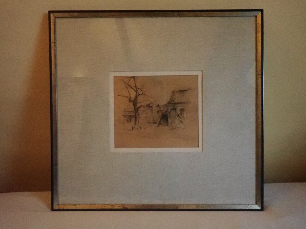 Mooi ingekaderd werk van Jules De Cort, Ophalen