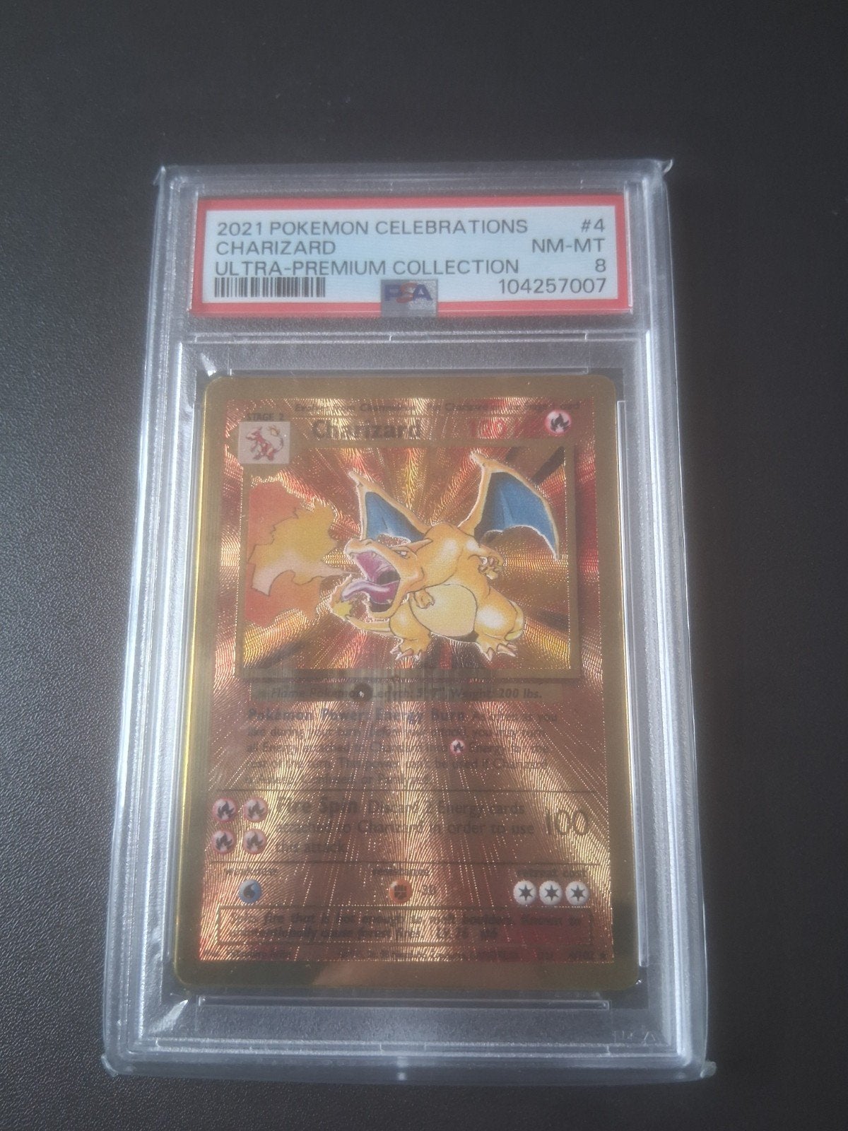 charizard Celebrations 25th metal card, Ophalen of Verzenden, Nieuw, Losse kaart, Foil
