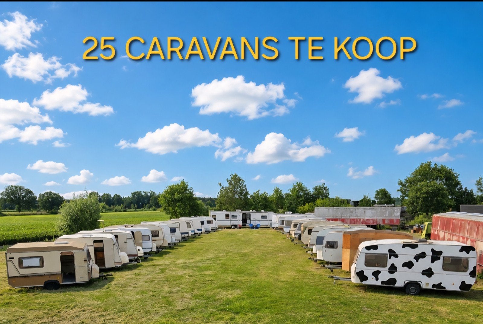 24 Caravan 750kg rijbewijs B foodtruck plooicaravan werfkeet, Caravans en Kamperen
