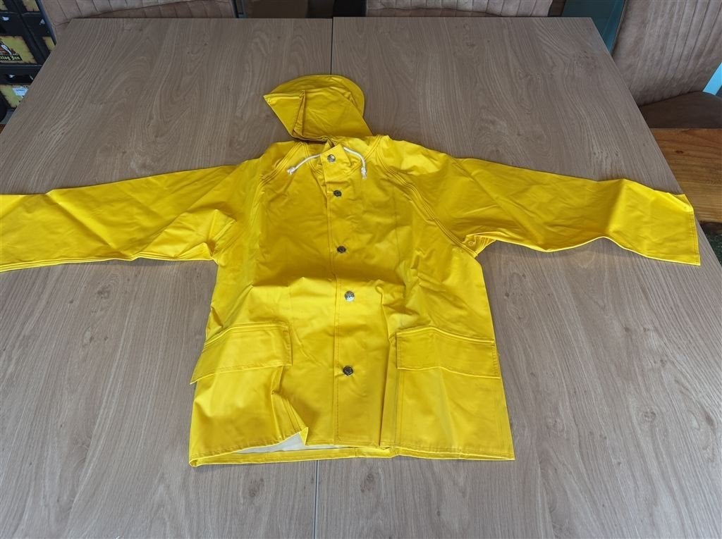 Helly Hansen Gele Regenjas - 10 Jaar, Caravans en Kamperen, Ophalen of Verzenden, Zo goed als nieuw, Regenjas