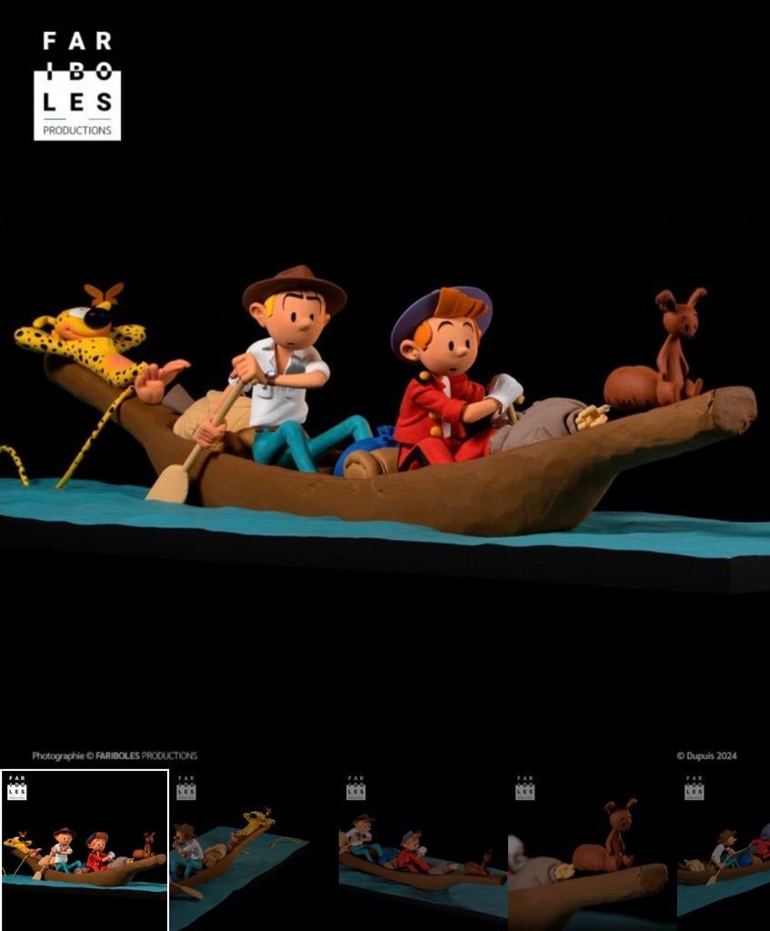 Fariboles Spirou, Verzamelen, Ophalen, Guust of Robbedoes, Nieuw, Beeldje of Figuurtje
