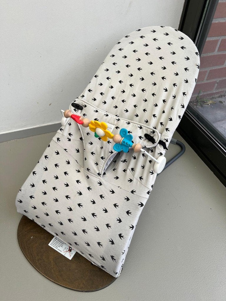 Wipper relax babybjorn met speelboog en overtrek, Kinderen en Baby's, Wipstoeltjes, Verstelbaar, Wipstoel, Zo goed als nieuw, Ophalen