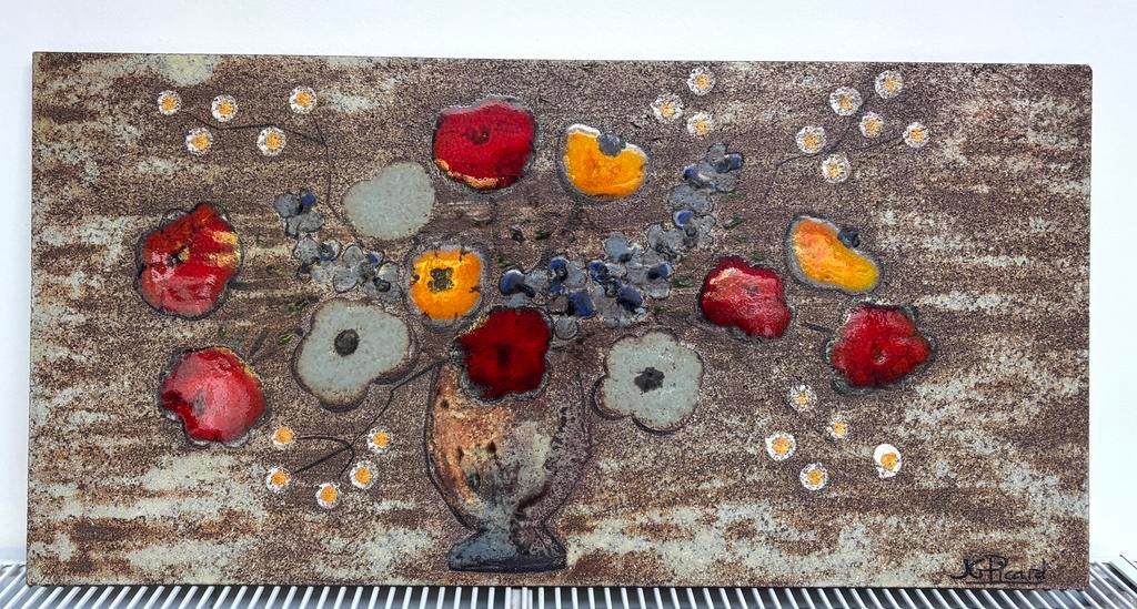 keramische wandpaneel – JG Picard – Vallauris, Antiek en Kunst, Ophalen