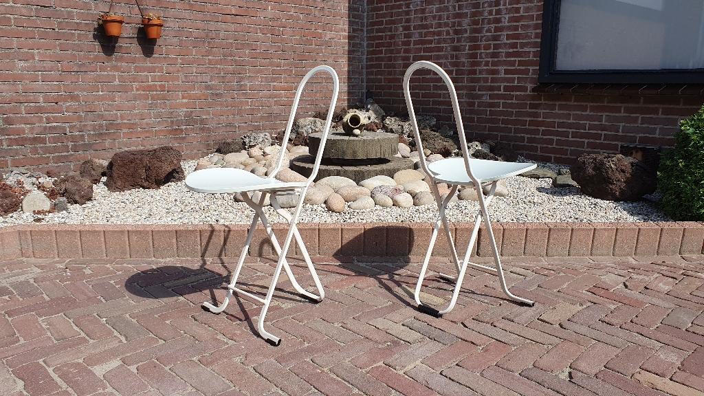 Gastone Rinaldi stoelen, Huis en Inrichting, Ophalen, Twee, Wit, Vintage