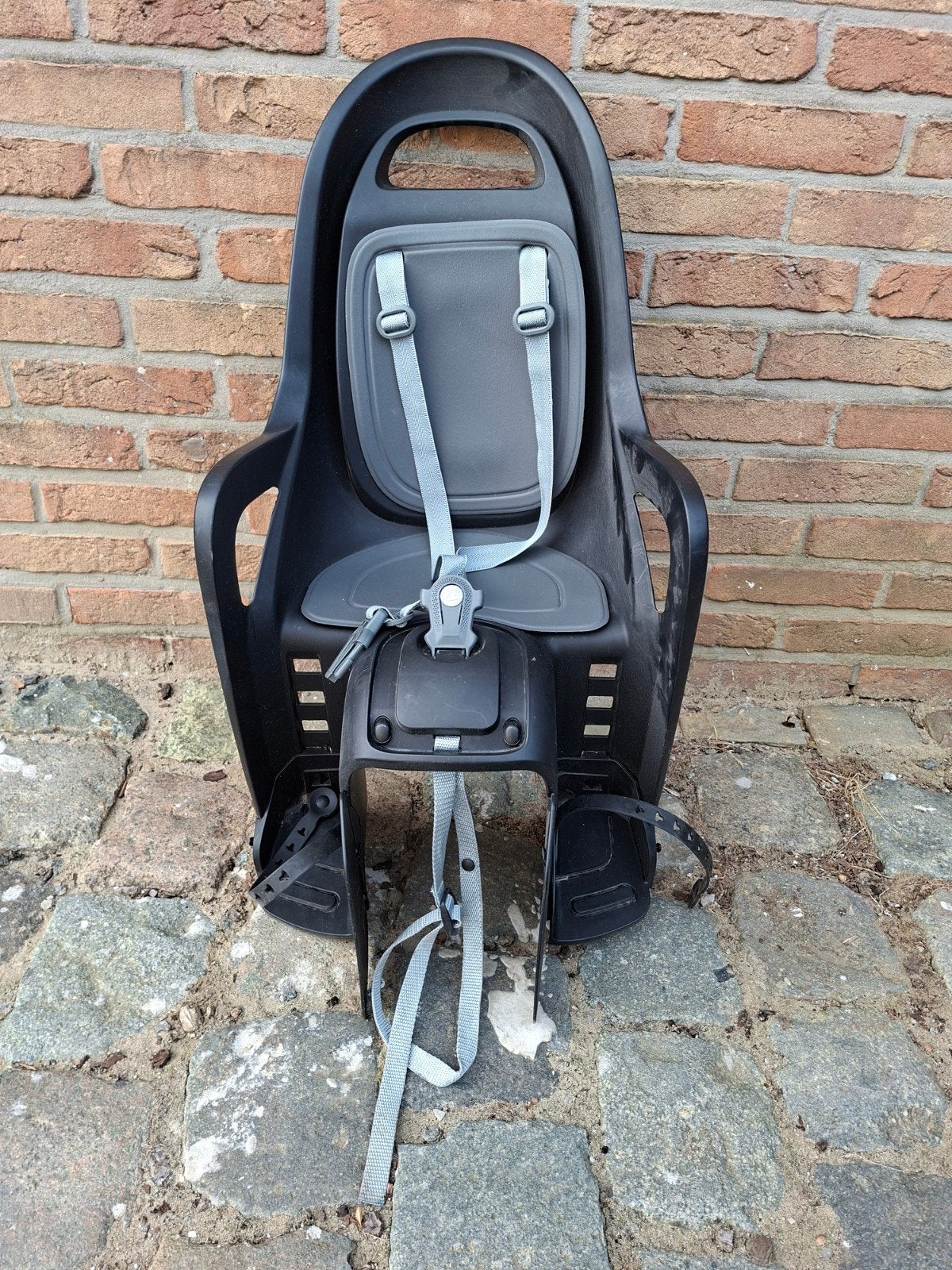 Fietsstoeltje - Polisport, Fietsen en Brommers, Ophalen, Achterzitje, Voetsteuntjes, Zo goed als nieuw