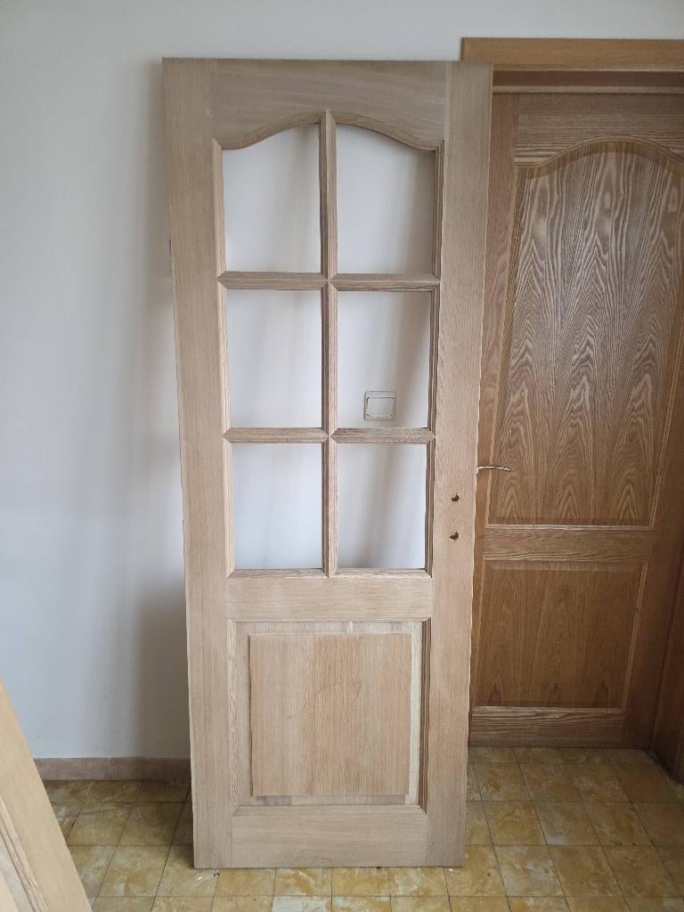 4 portes chêne, Neuf, Enlèvement ou Envoi, Porte intérieure, Moins de 80 cm