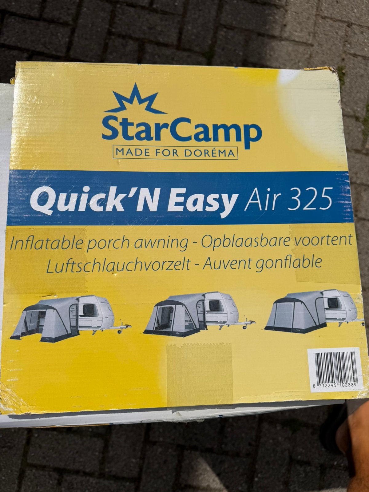 Starcamp quick&easy 325 deeltent zgan, Ophalen
