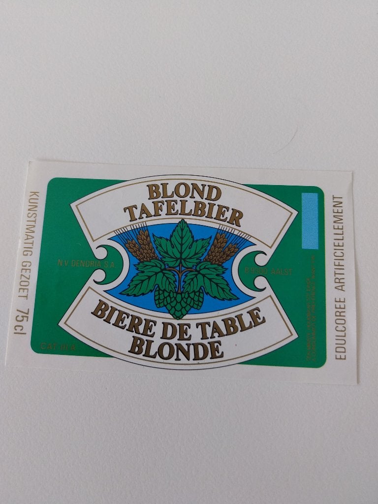 Étiquette de bière Blond Table Beer De Gheest Alost 75cl, Enlèvement ou Envoi, Utilisé