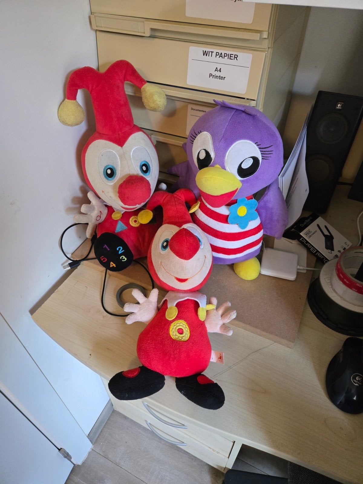 Jokie en jet knuffels, Ophalen, Interactief
