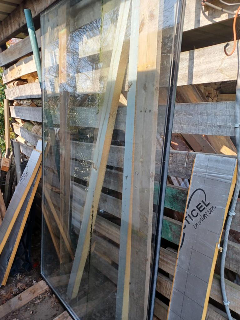 Gratis raam dubbel glas, Doe-het-zelf en Bouw, Glas en Ramen, Ophalen