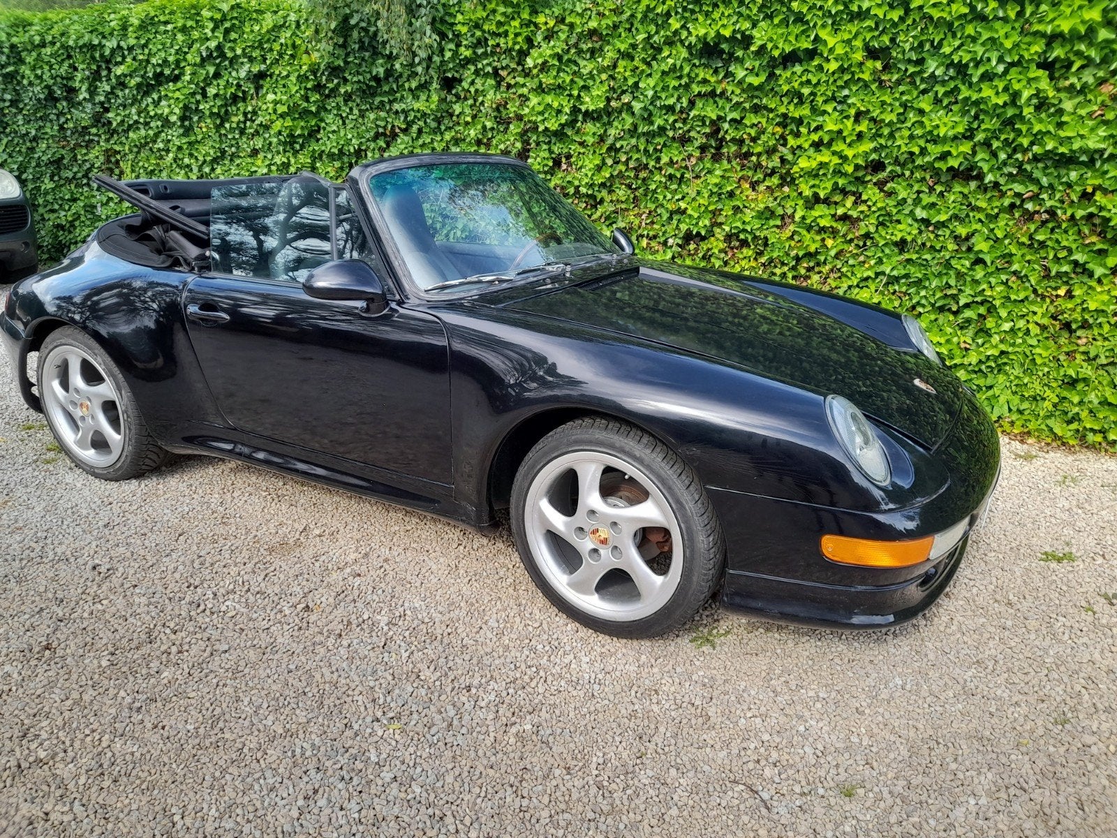 Porsche 911 cabrio., Autos, Porsche, Particulier, Essence, Cabriolet, 2 portes, Boîte manuelle, Noir, Noir, Cuir, Enlèvement