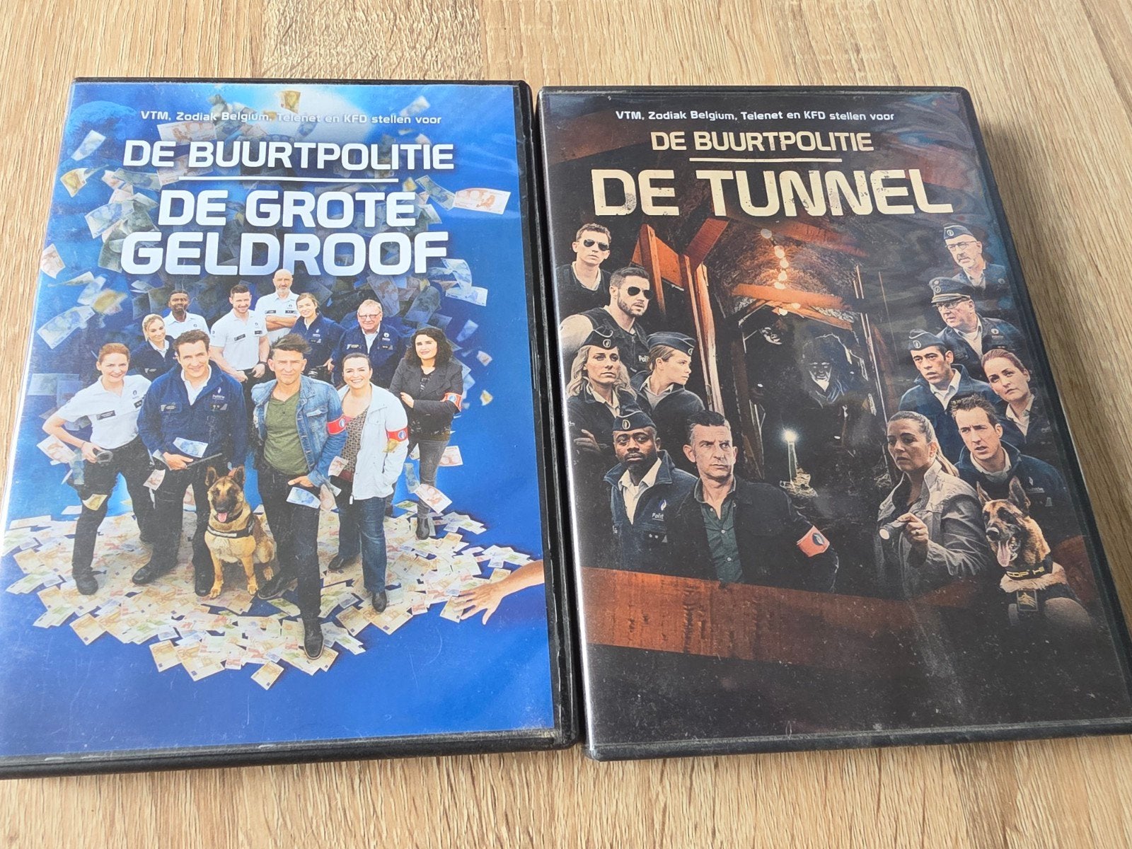 2 dvd's de buurtpolitie de tunnel / de grote geldroof, Ophalen of Verzenden