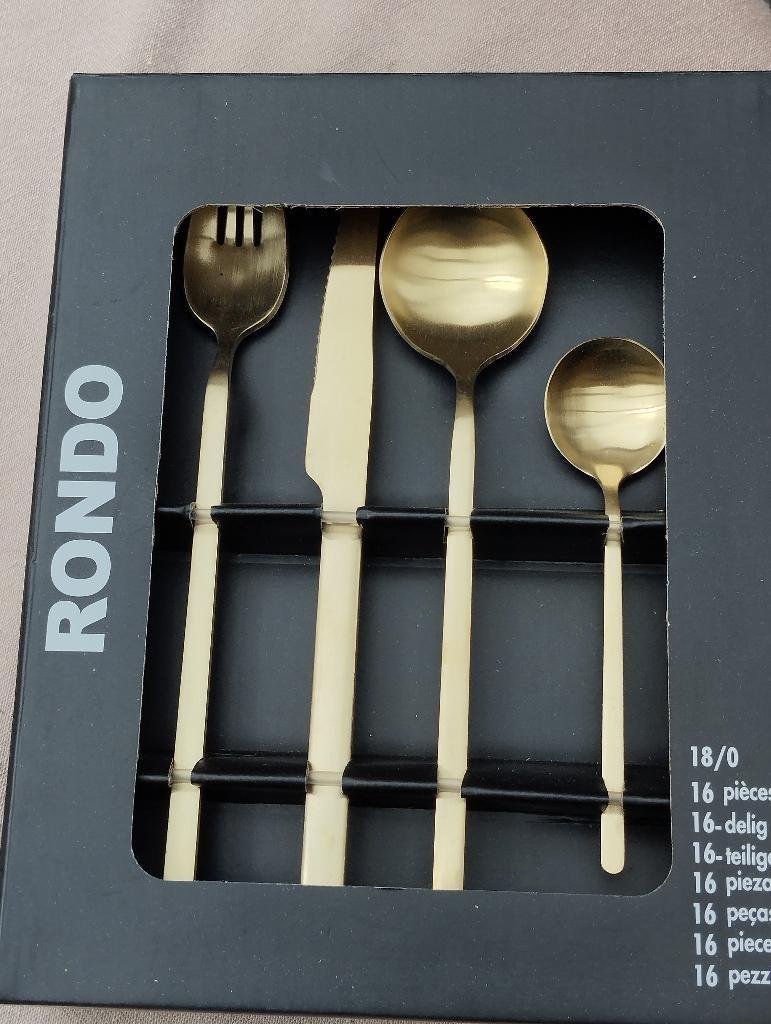 Gouden bestekset van roestvrij staal, Ophalen, Nieuw, Bestekset