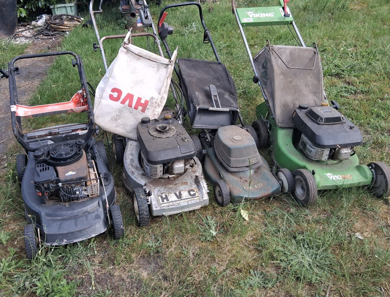 Grasmaaiers, Ophalen, Zo goed als nieuw