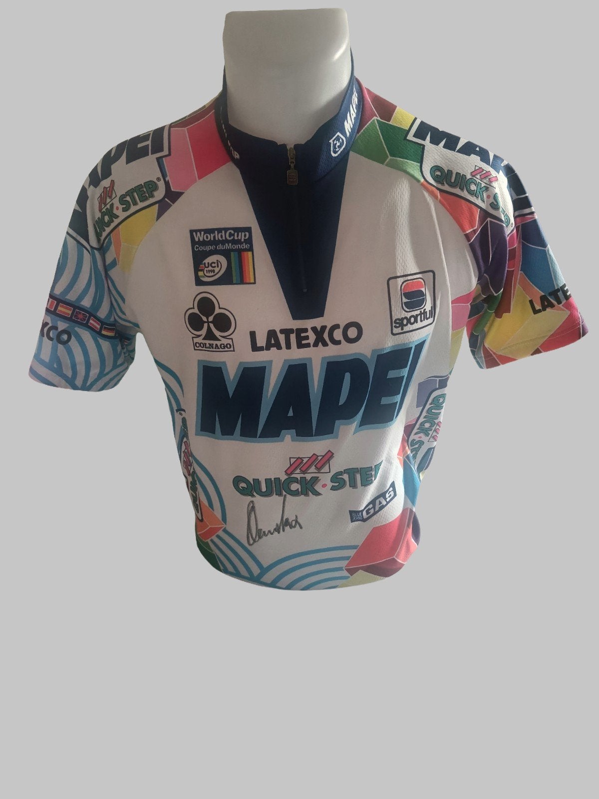 Chemise Axel Merckx signée, Envoi, Maillot