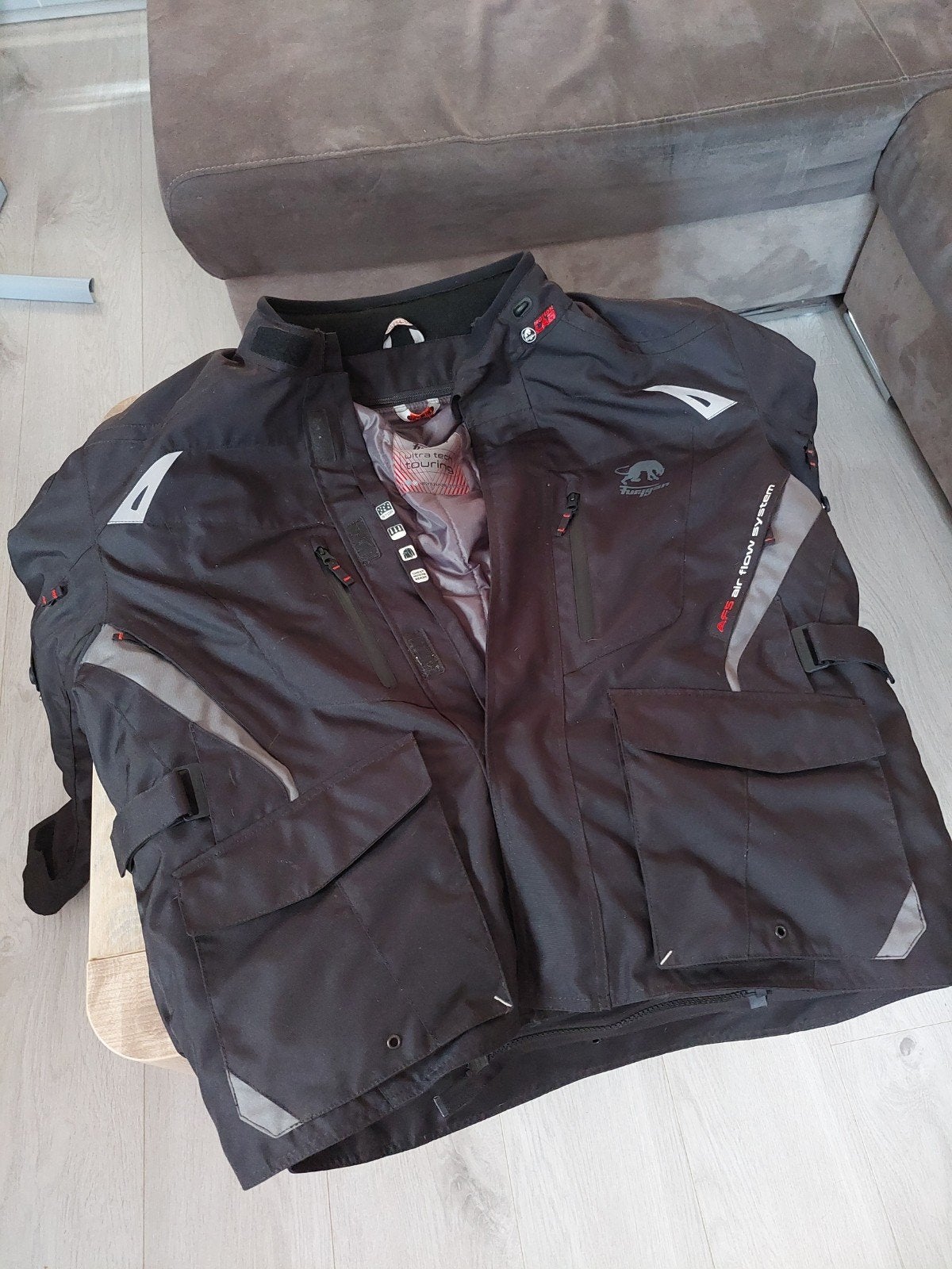 Veste de moto de la marque FURYGAN en noir, Motoren, Kleding | Motorkleding, Ophalen of Verzenden