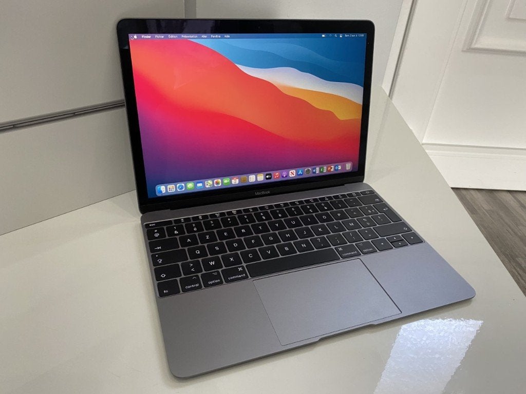 Retina Macbook 12 - Space Grey, 8 GB, Comme neuf, Enlèvement, Azerty