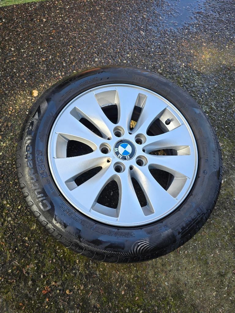 originele BMW velgen met zomerbanden, Auto-onderdelen, Ophalen, Gebruikt, 16 inch, Banden en Velgen