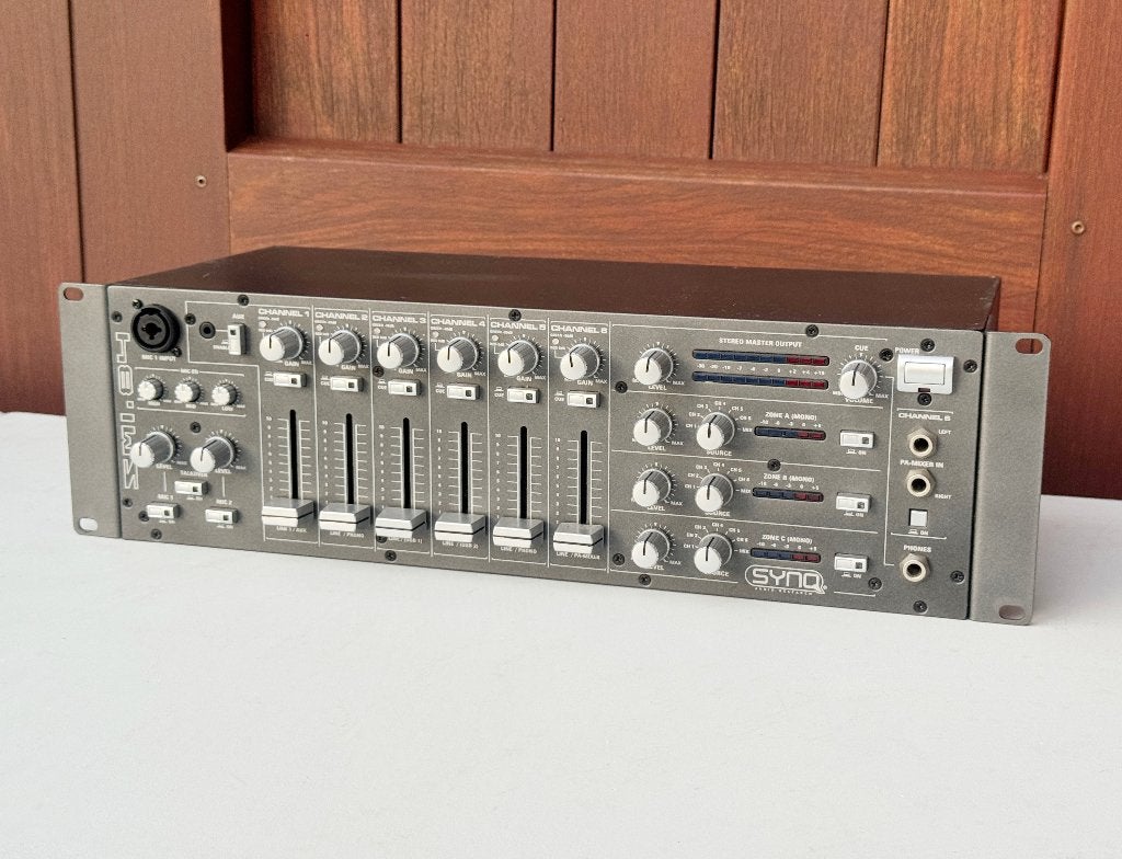 SYNQ SMI-84 Mixer Multi-Zone, Musique & Instruments, Enlèvement, Comme neuf, 5 à 10 canaux, Entrée micro