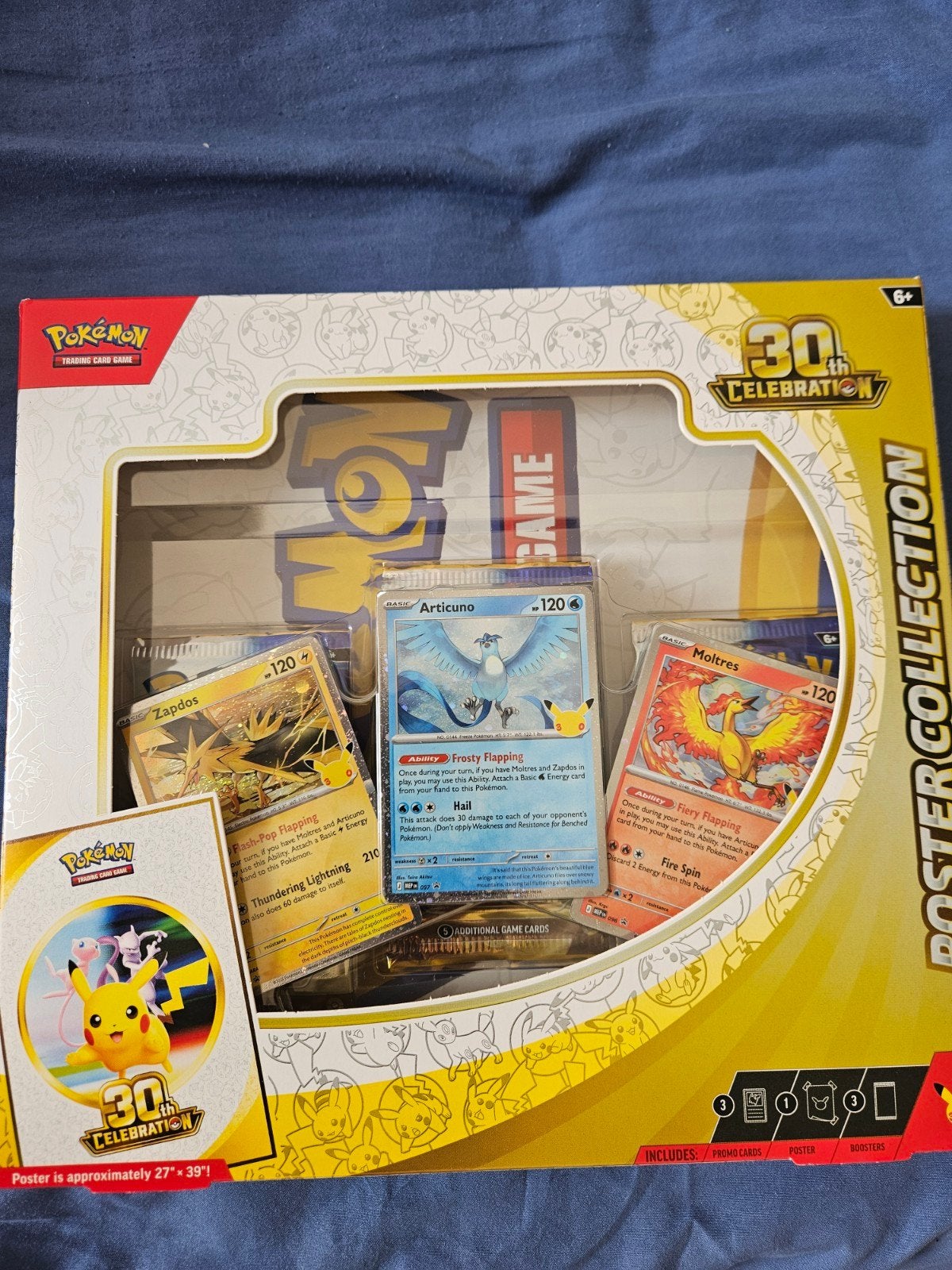 Collection d'affiches pour la 30e édition de Pokémon, Enlèvement ou Envoi, Neuf, Booster box, Foil