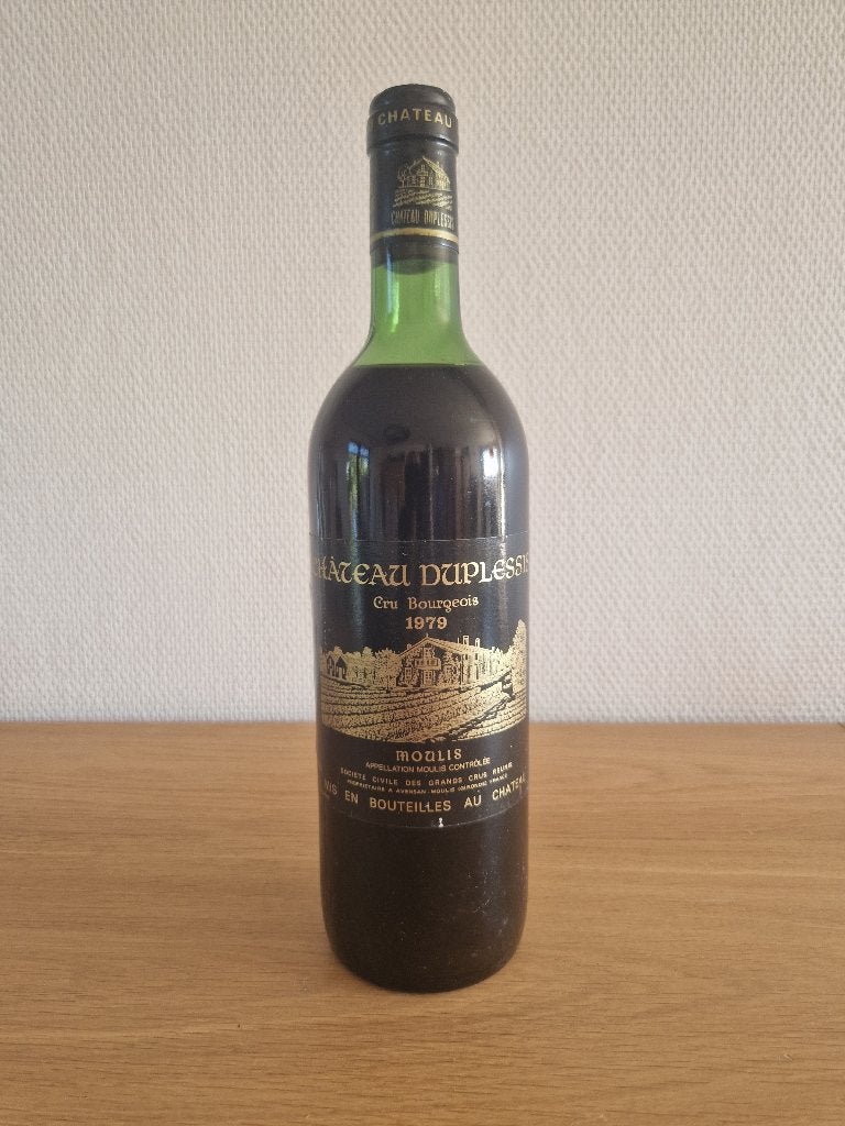 Château Duplessis - 1979 - Moulis en Médoc - 75 cl, Neuf, Enlèvement ou Envoi, Pleine, Vin rouge