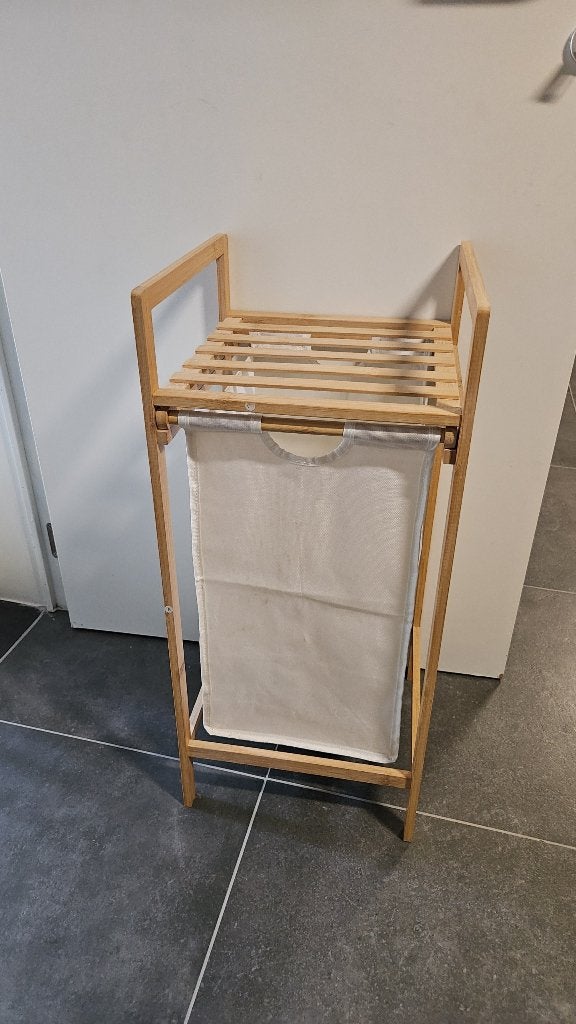 Wasmand, Ophalen, Zo goed als nieuw, Beige, Wasmand