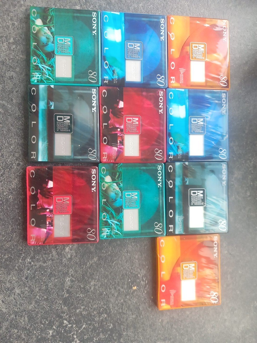 10 (nieuwe) minidisc, Sony color, Shock, 80 min., Audio, Tv en Foto, Ophalen of Verzenden
