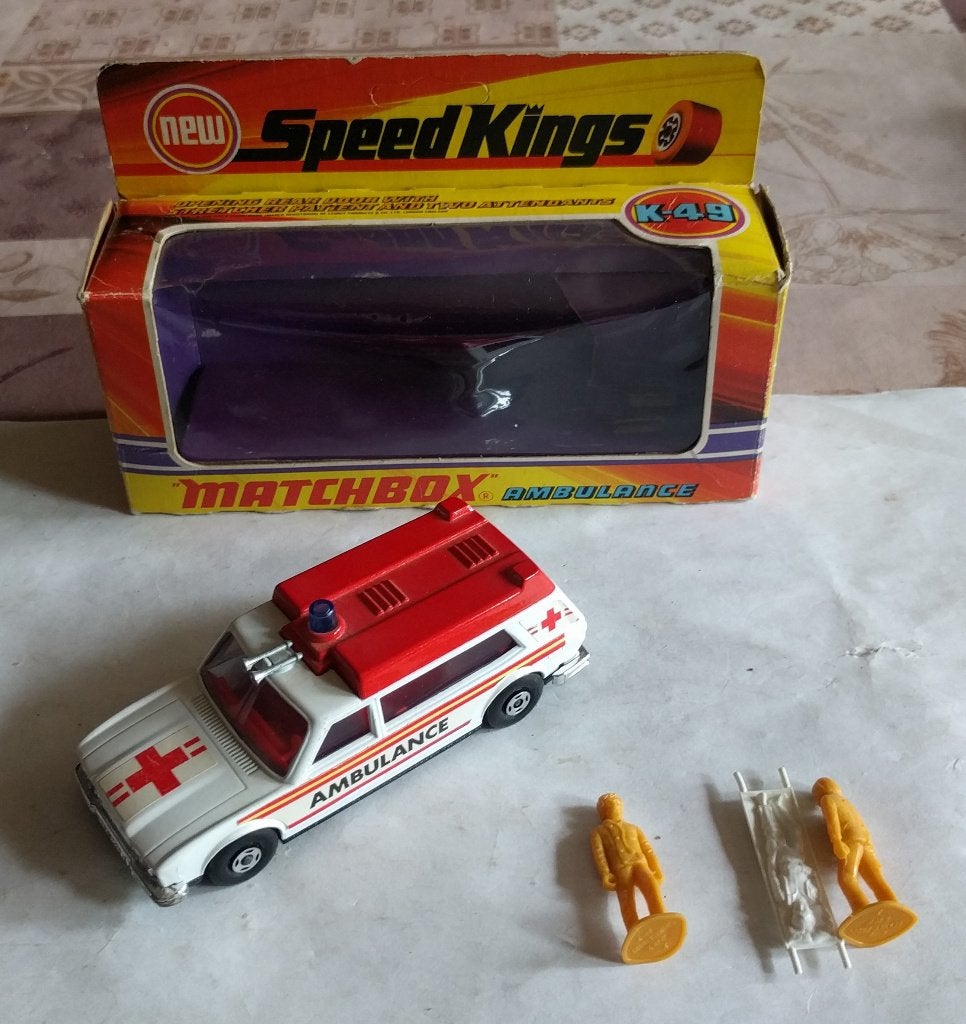 Matchbox Superkings K-49 Ambulance, Ophalen of Verzenden, Zo goed als nieuw, Auto