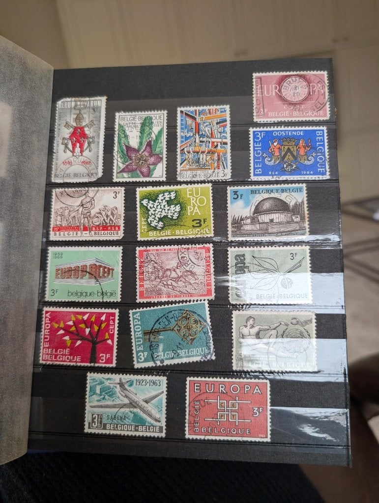 postzegelboeken, Ophalen, Met stempel, Gestempeld, Gestempeld