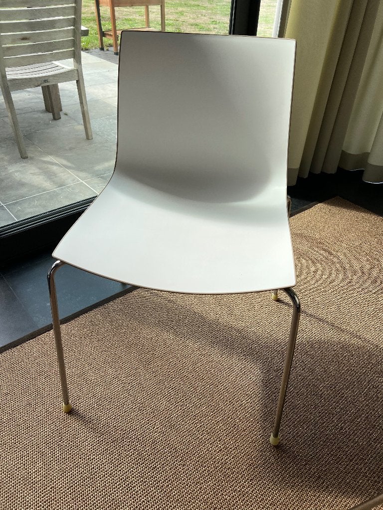 Arper Catifa stoelen, Maison & Meubles, Chaises, Synthétique, Enlèvement, Utilisé, Blanc
