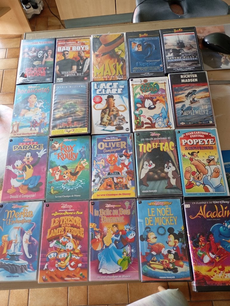 Cassettes vidéo VHS, Cd's en Dvd's, Gebruikt, Kinderfilm, Ophalen of Verzenden, Frans