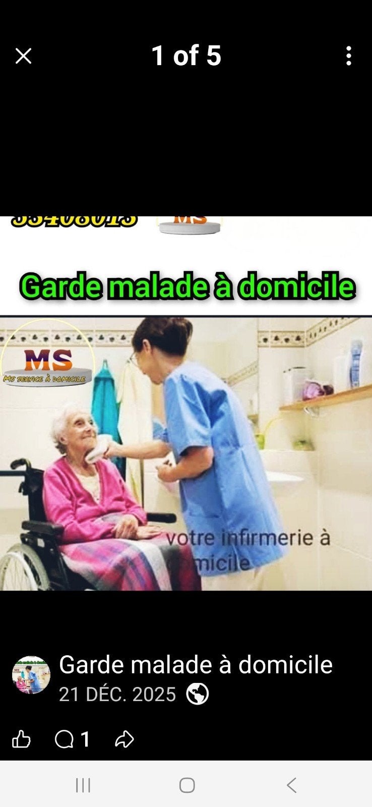garde malade, Offres d'emploi