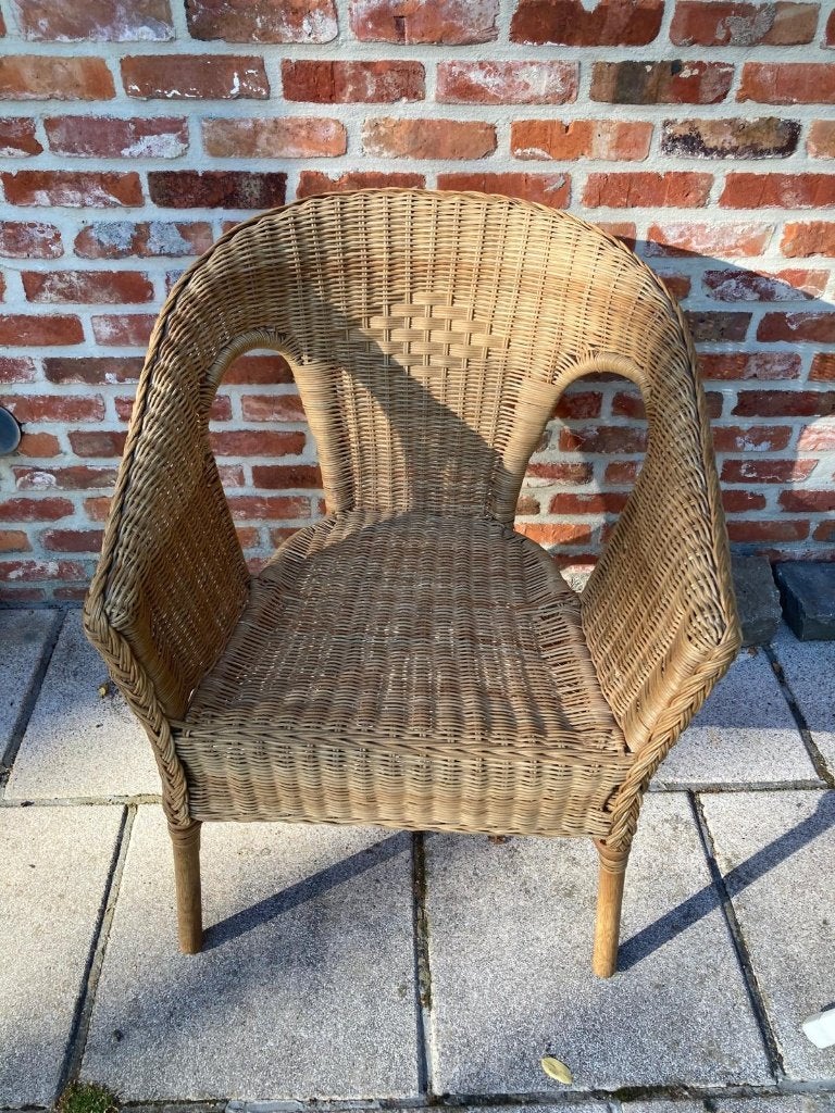 Chaises en osier, Maison & Meubles, Chaises, Trois, Osier ou Rotin, Autres couleurs, Enlèvement
