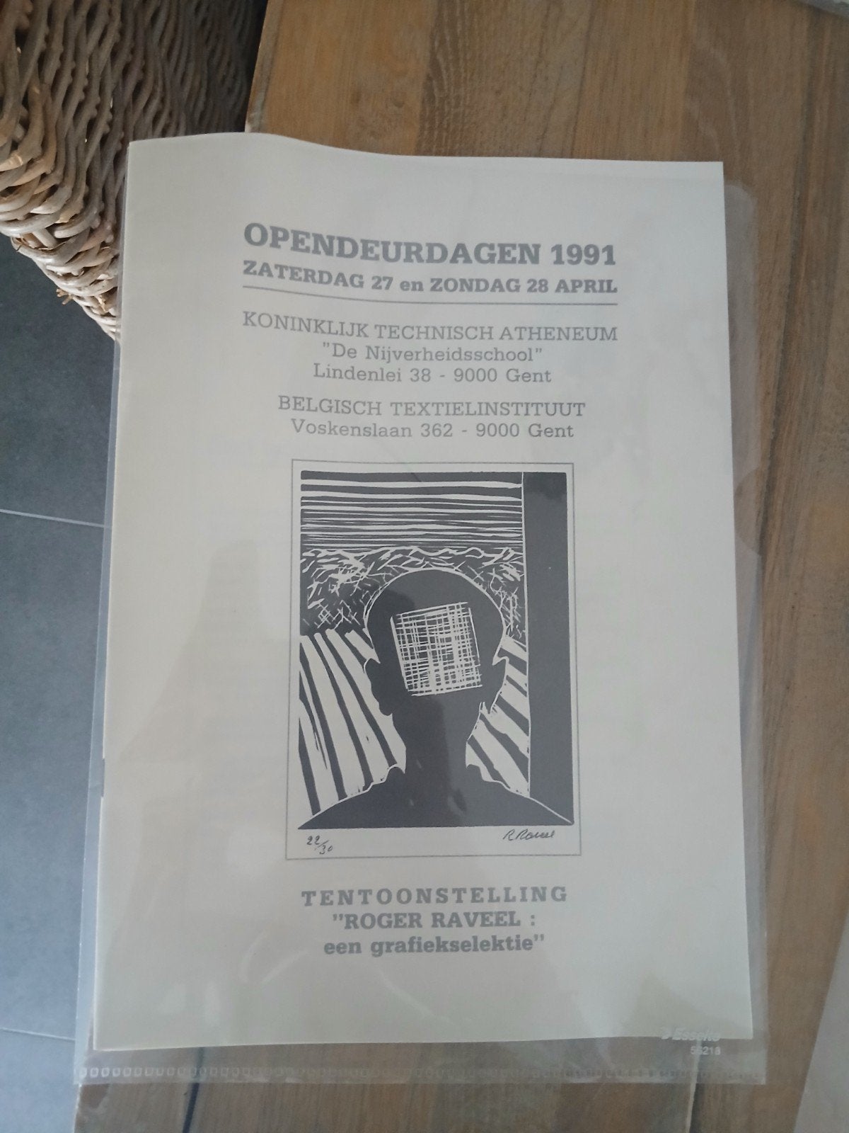 Roger raveel, Antiek en Kunst, Kunst | Litho's en Zeefdrukken, Ophalen of Verzenden
