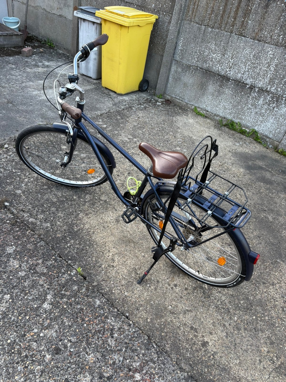 Stadsfiets Btwin ELOPS 520, Gebruikt, Velgrem, 47 tot 50 cm, Versnellingen