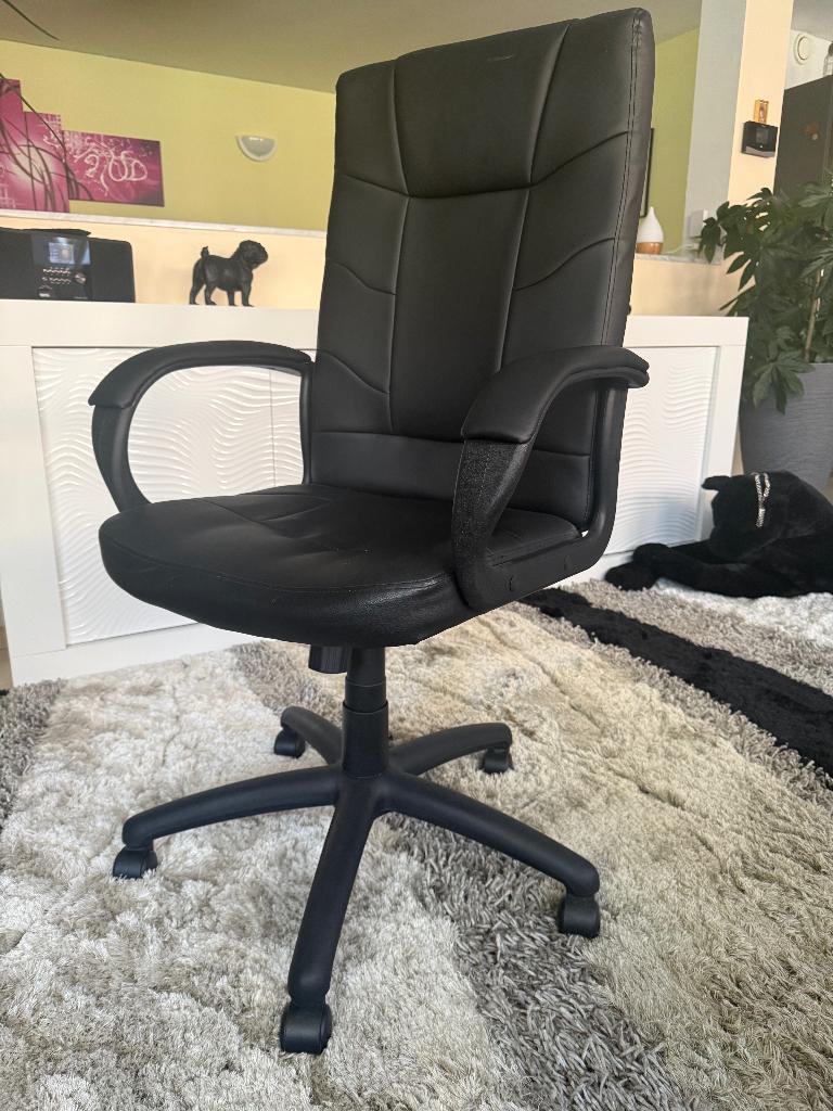 Fauteuil de bureau, réglable sur roulettes, Enlèvement, Comme neuf