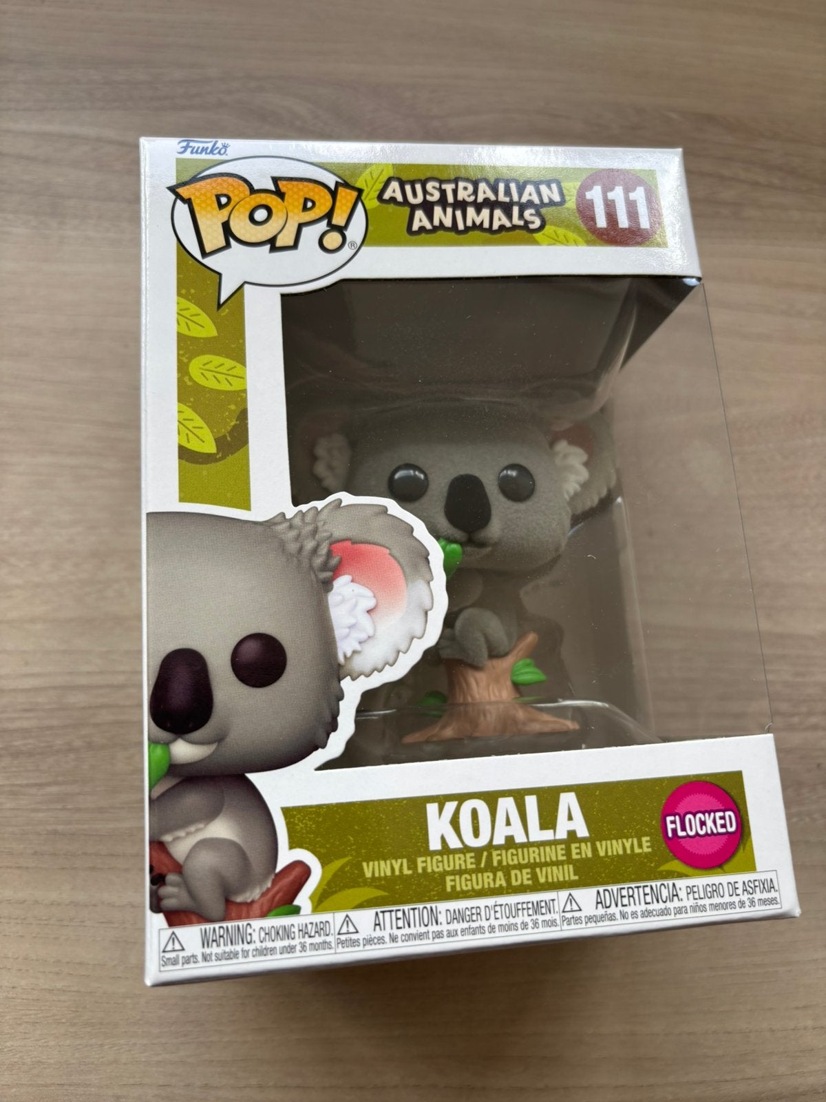 Funko Pop! Koala #111 Flocked Australian Animals exclusive, Verzamelen, Poppetjes en Figuurtjes, Zo goed als nieuw, Ophalen of Verzenden
