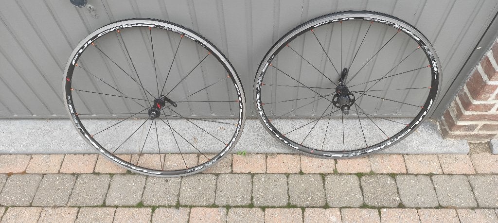 Fulcrum Racing 5 LG wielset 17c shimano/sram body, Fietsen en Brommers, Fulcrum, Zo goed als nieuw, Aluminium, Racefiets
