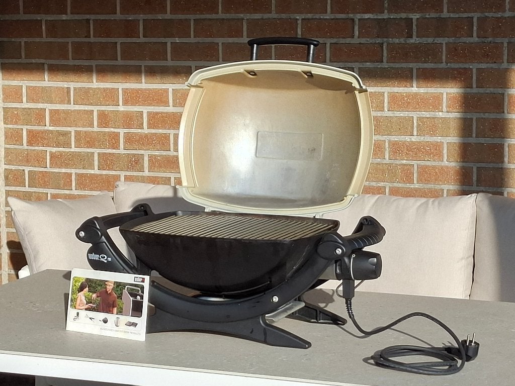Weber Q140 Elektrische Barbecue – 2200W, Tuin en Terras, Elektrische barbecues, Ophalen, Gebruikt, Weber