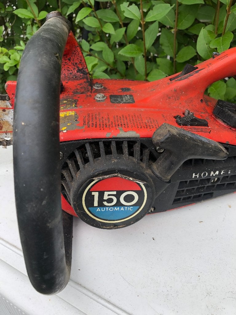 Tronconneuse Homélite 150, Bricolage & Construction, Outillage | Scies mécaniques, Enlèvement, Utilisé, Tronçonneuse