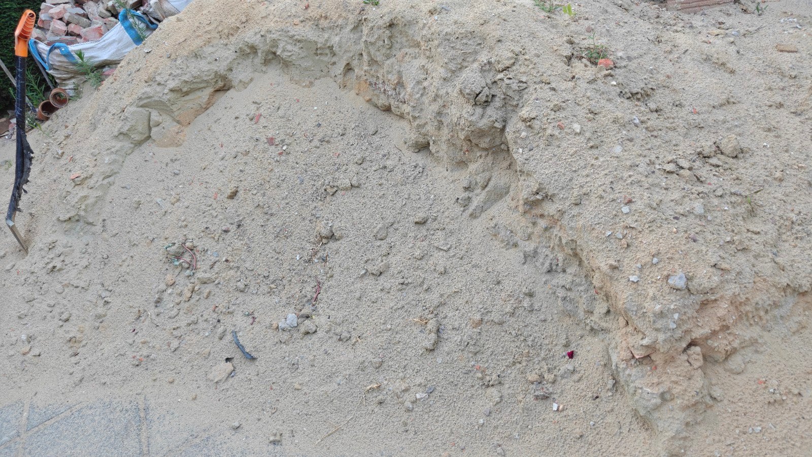 zand gratis, Ophalen