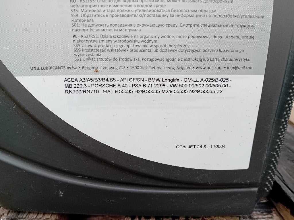 Huile moteur, Enlèvement