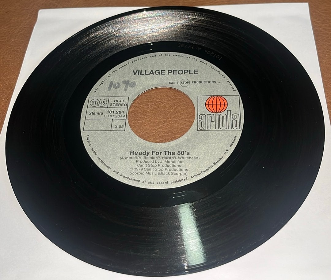 Village People ‎– Ready For The 80's - 7” vinyl single, Ophalen of Verzenden, Gebruikt, Single