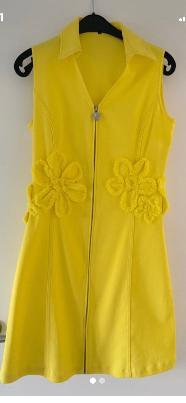 Gele jurk ; Caroline biss, Kleding | Dames, Geel, Maat 42/44 (L), Ophalen of Verzenden, Zo goed als nieuw