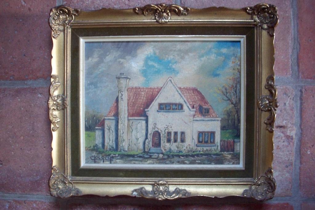 Schilderijtje van het huis van Herman Teirlinck, Ophalen