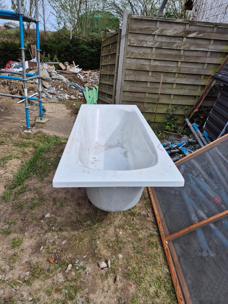 Baignoire rectangulaire blanche GRATUITE, Enlèvement, Utilisé