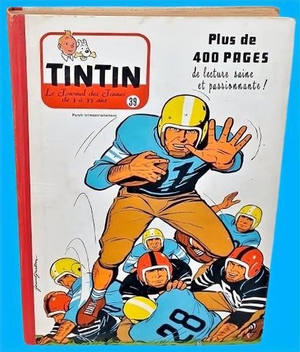 1958 ✅ (Recueil N 39) Tintin (Album du journal) ~ Éd. belge, Une BD, Enlèvement ou Envoi, Utilisé