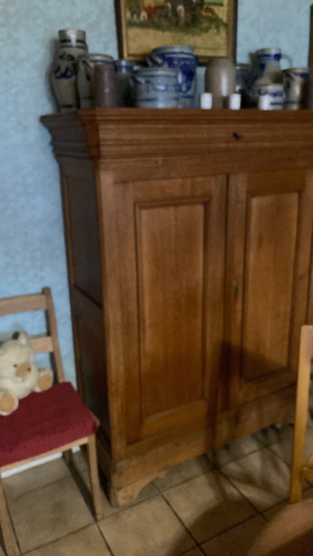 Meuble en bois, Ophalen