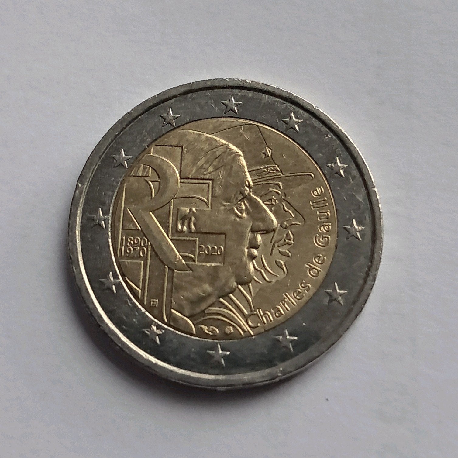 2 euro Charles De Gaulle, Timbres & Monnaies, Monnaies | Europe | Monnaies euro, Enlèvement, 2 euros