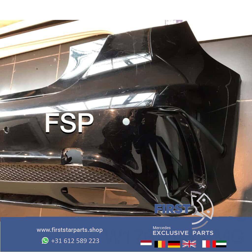 W176 A45 AMG Achterbumper Mercedes A Klasse 2012-2018 zwart, Gebruikt, -, Ophalen of Verzenden, Achter